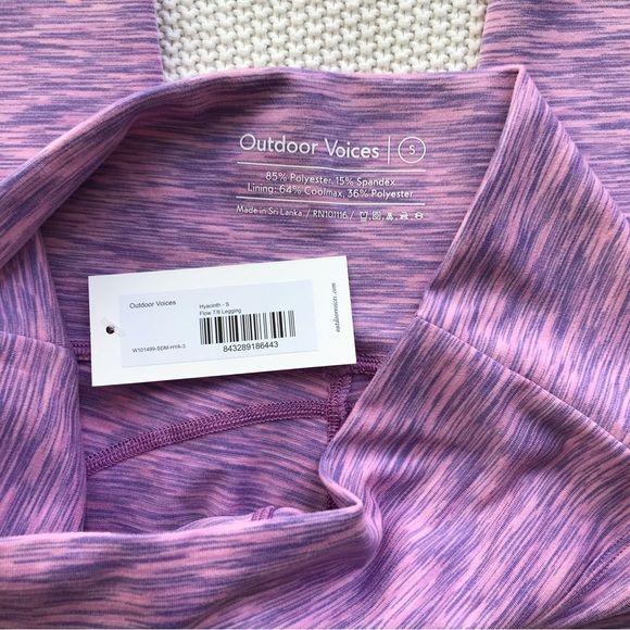 NWT Outdoor Voices Flow 7/8 Spacedye Leggings in Hyacinth, S - Picture 9 of 9